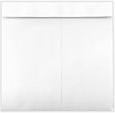 LUXPaper Square Invitation Envelopes | Peel & Press | 12 1/2" x 12 1/2" | White Wove | 28lb. Text | 50 Qty
