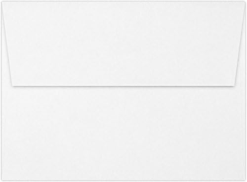 LUXPaper A7 Invitation Envelopes | Peel & Press | 5 1/4" x 7 1/4" | Brilliant White | 80lb. Text | 100% Cotton | 1,000 Qty