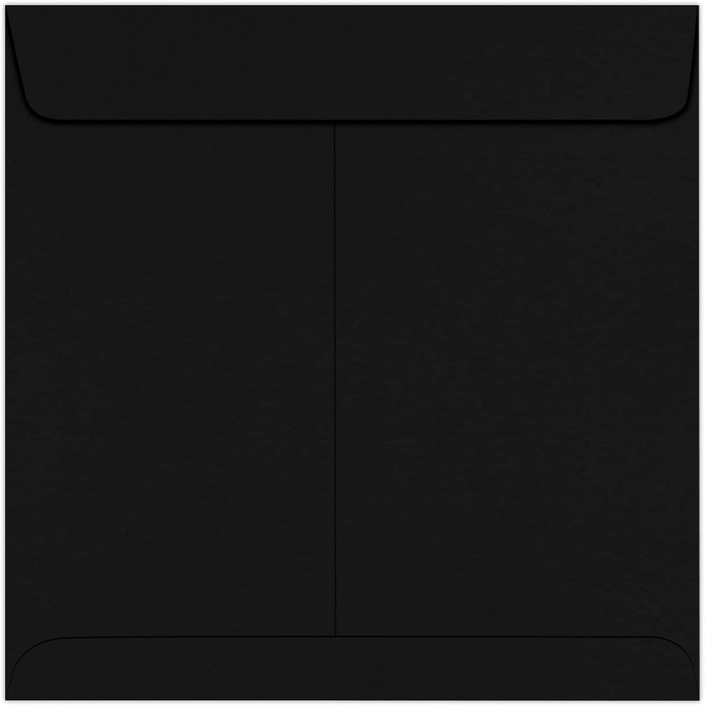 LUXPaper Square Invitation Envelopes | Peel & Press | 8 1/2" x 8 1/2" | Midnight Black | 80lb. Text | 50 Qty