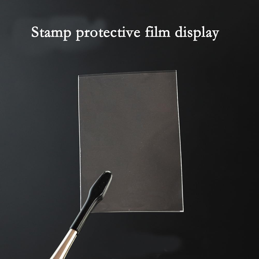 Philatelic Supplies OPP Stamp Protection Bags 8 Models, 95 pcs Each, Total 760 Stamps for Collection, philatelic Storage and Display Stamp Collecting Supplies