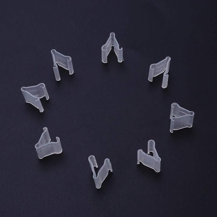 100Pcs Transparent Balloon V-shaped Clip Wedding Creative Balloon Clip Plastic V-shaped Wedding Party Halloween Sealed Decorations