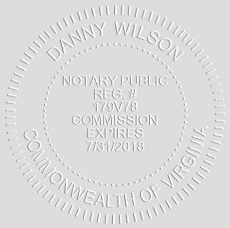 MaxMark Notary Seal Round Pink Embosser for Virginia State - Includes Gold Burst Seal Labels (50 Count)