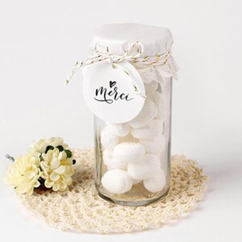 Personalized Tags for Favors, Customized Hang Tag for Clothing, Custom Gift Tags, Customized Gifts Wrapping Labels, Wedding Items Birthday Party Favors with String (Round Shape)