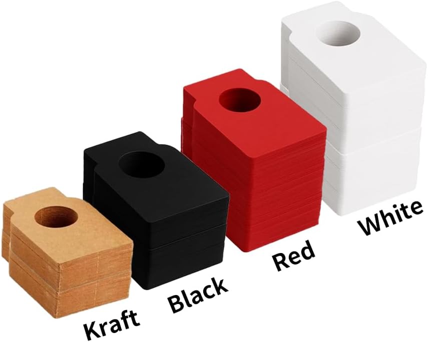 200 PCS Wine Bottle Tags –Paper Hanging Cellar Labels for Bottle Neck, Double-Sided Writable Gift Tags for Wine Racks, Champagne & Homebrew Organization (4 Color)