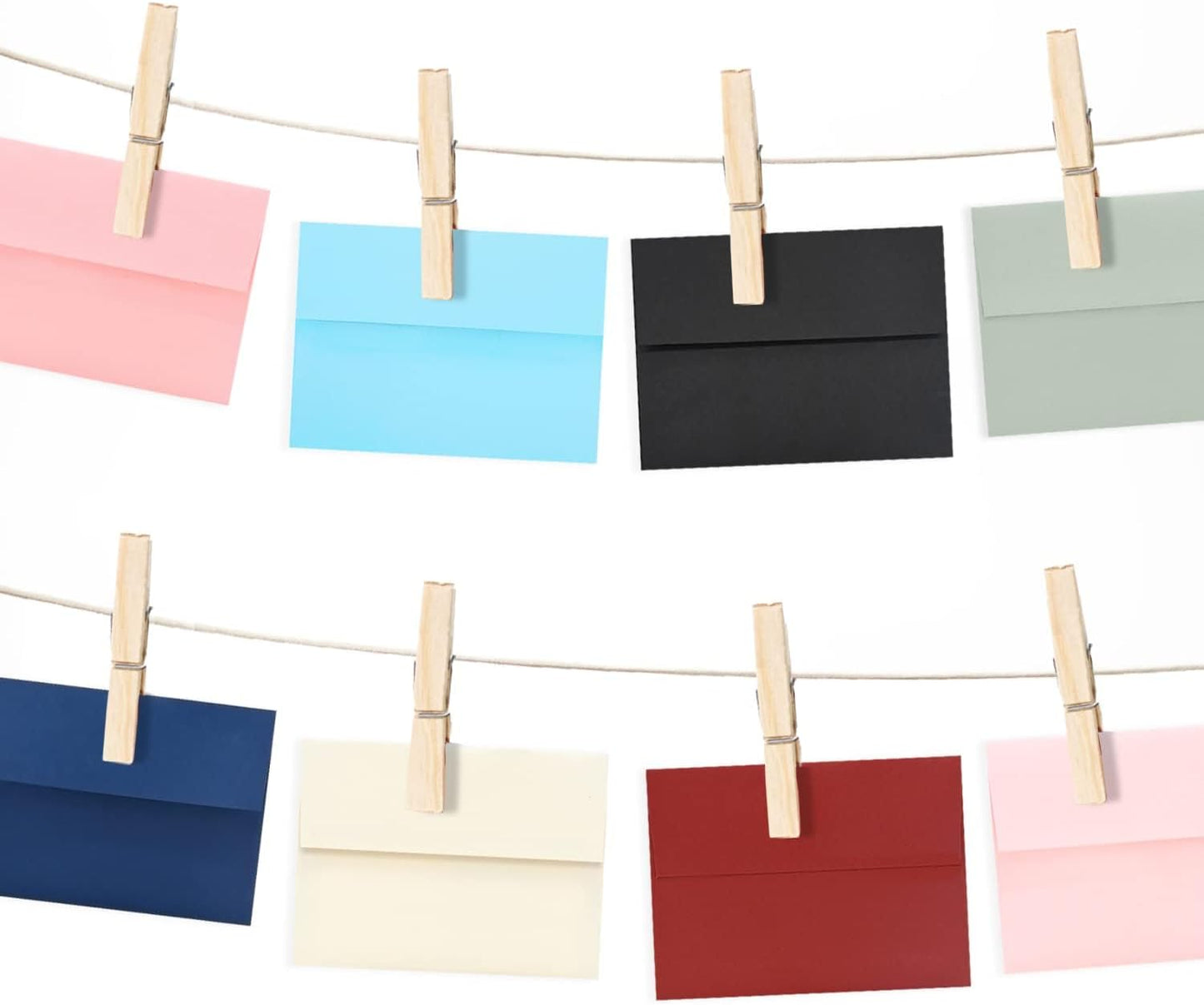 A7 Black Invitation 5x7 Envelopes - Self Seal, Square Flap,Perfect for 5x7 Cards, Weddings, Birthday, invitations, Graduation, Baby Shower, 5.25 x 7.25 Inches, 100 Pack, (Black)