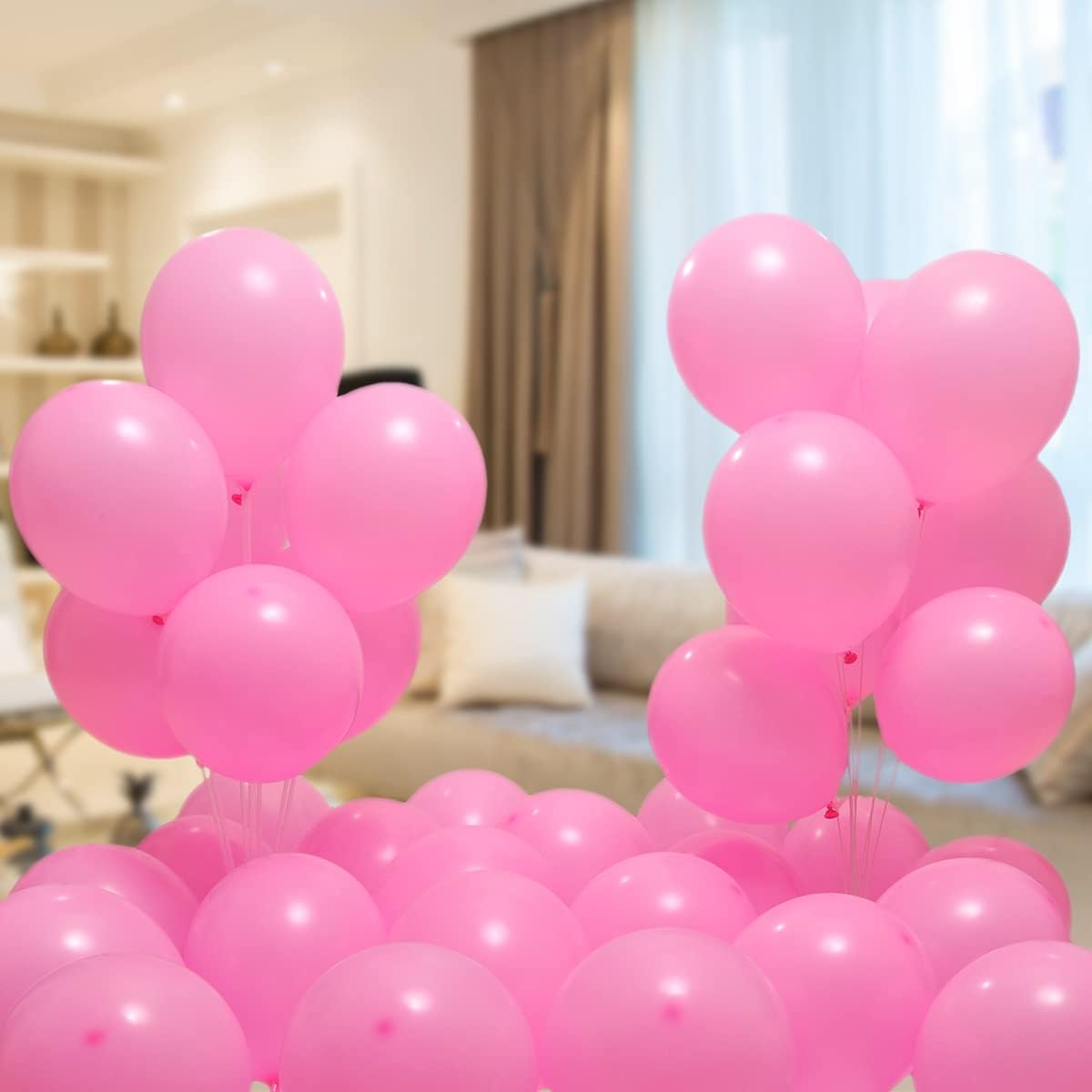 300 Pack Pink Balloons 12 inch Pink Latex Party Balloon Bulk for Various Party Events Decorations