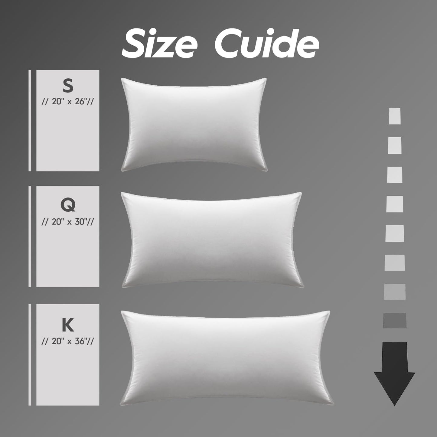 Globon Ultra Soft Down Pillow Queen Size, All Down Filled Bed Pillow for Sleeping, 100% Cotton Shell 500 Thread Count, Soft Hotel Collection Down Feather Pillow 20" x 30" 1 Pack