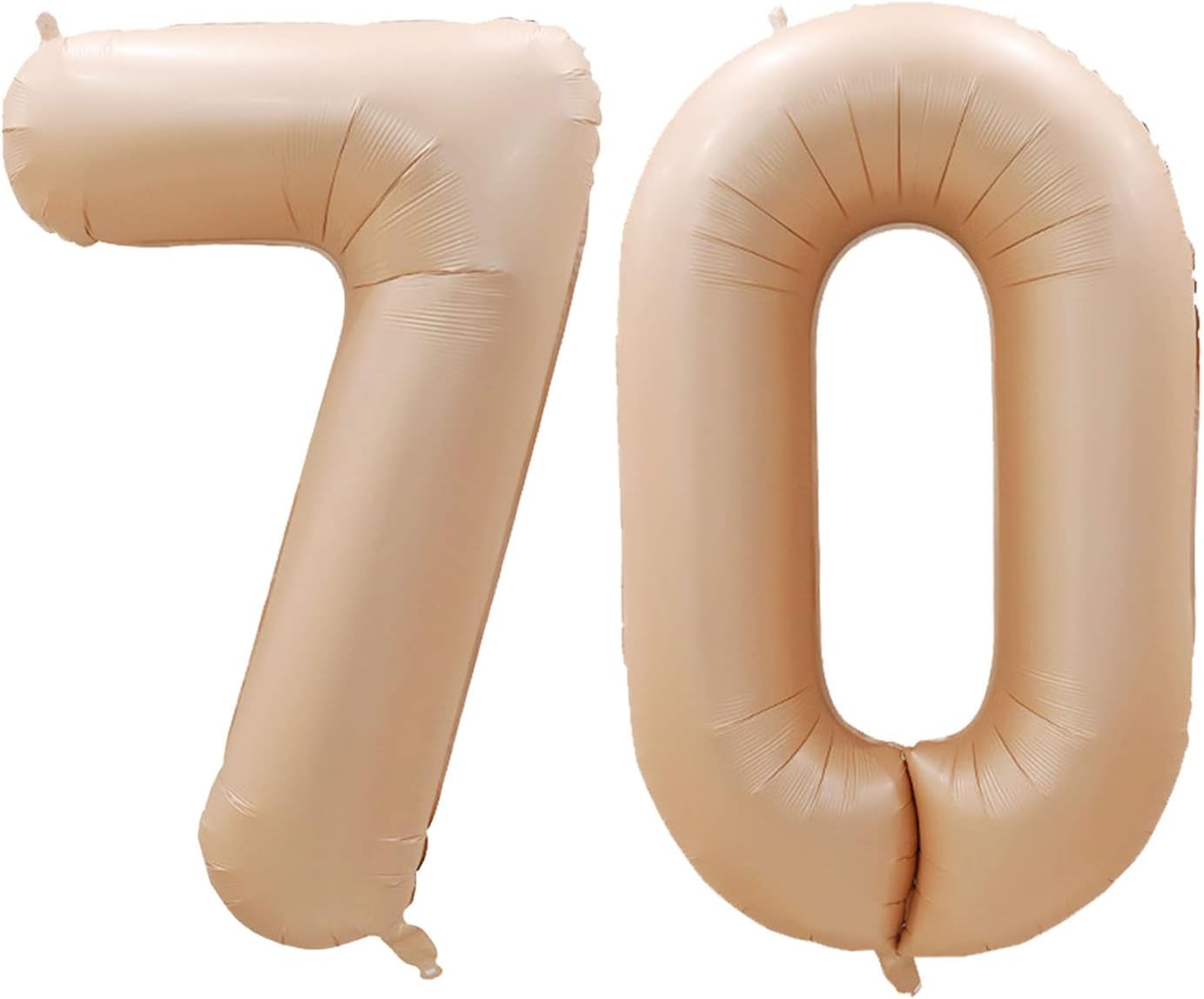 GOER Number 70 Balloons for 70th Birthday Party Decorations,42 Inch Jumbo Foil Helium Balloons for 70th Anniversary (Caramel)
