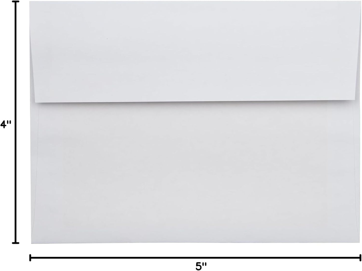 LUXPaper A7 Foil Lined Invitation Envelopes | Peel & Press | 5 1/4" x 7 1/4" | White w/Gold LUX Lining | 60lb. Text | 50 Qty