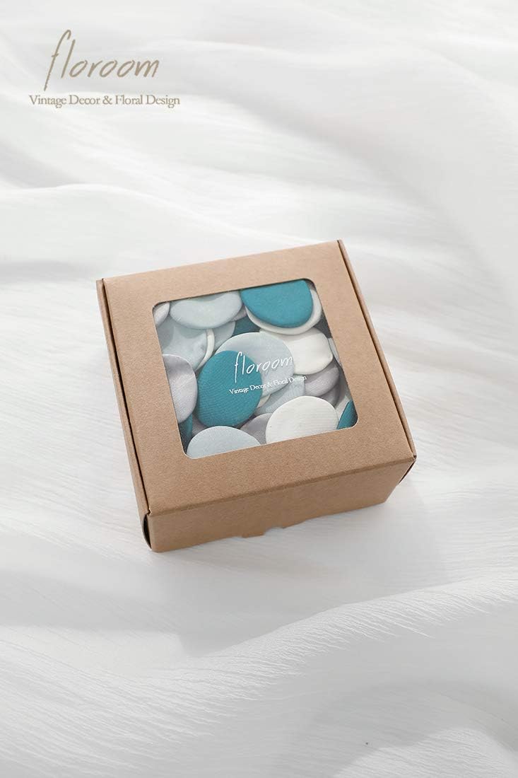 Floroom 300pcs Rose Petals Teal Green Faux Silk Flower Petals for Wedding Flower Girl Basket Aisle Scatter Cake Table Centerpieces Party Confetti Baby Shower Romantic Night Decoration Home Decor