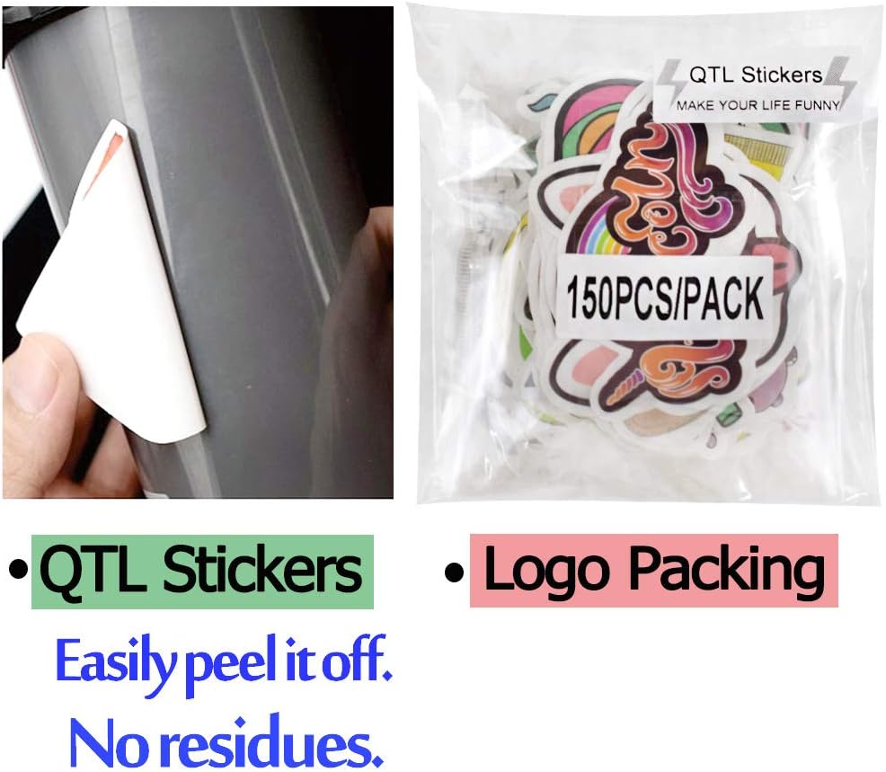 QTL VSCO Stickers for Girls Cute Stickers for Water Bottle Laptop Hydroflask for Teens Kids Waterproof Vinyl Pack 150Pcs