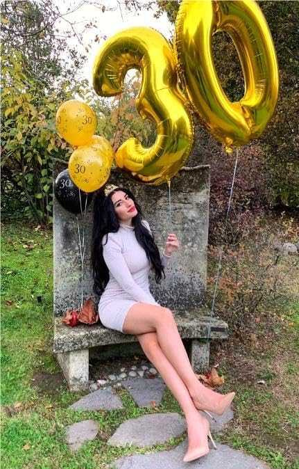 Gold 40 Inch 30 Number Balloons, Balloon Decorations for 30 Birthday, Foil Giant 30 Birthday Graduations Anniversary Party