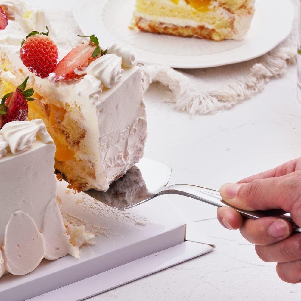 GoGeiLi Cake Knife and Server Set, Stainless Steel Cake Cutter Set for Wedding, Birthday, Parties
