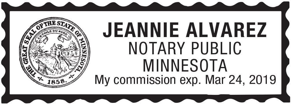 Notary Stamp for State of Minnesota- Self Inking Stamp, Customize Online