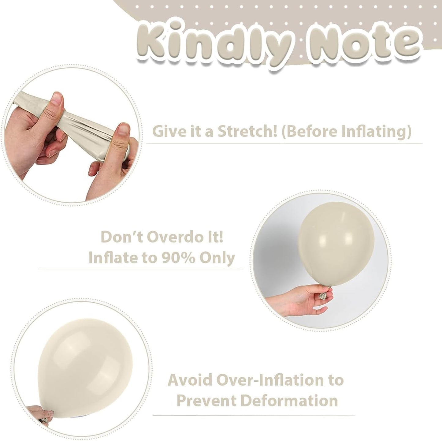 Pearl Balloons,51Pcs 12 Inch Pearl White Double-Stuffed Balloons, Sand White Clear Helium Balloon Set for Birthday Engagement Anniversary Baby Shower Bridal Party Decoration