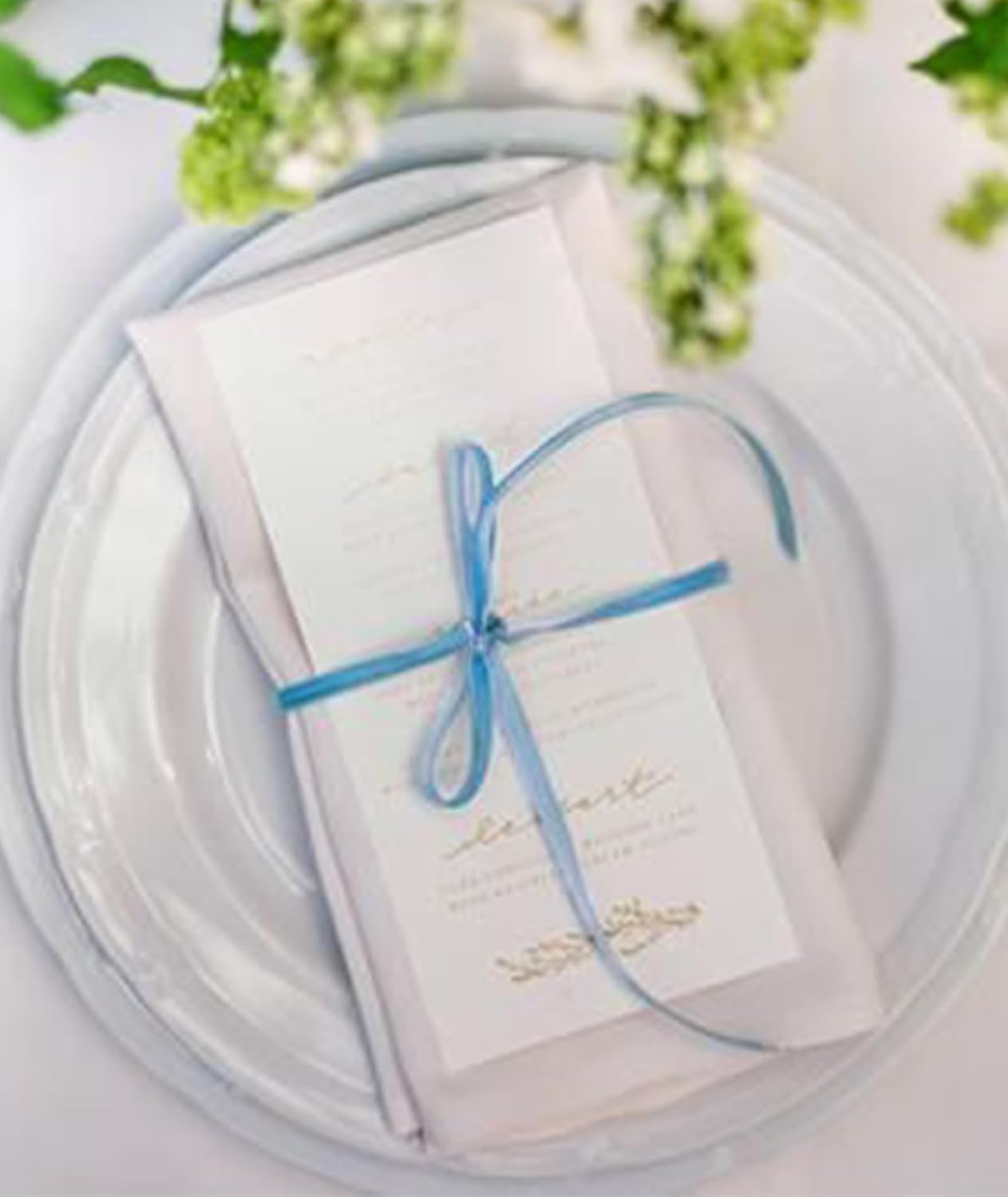 Blue Velvet Ribbon 3/8'' 25 Yards for Christmas Tree, Gift Wrapping, Flower Bouquet, Wreath Decorations, Bow Making