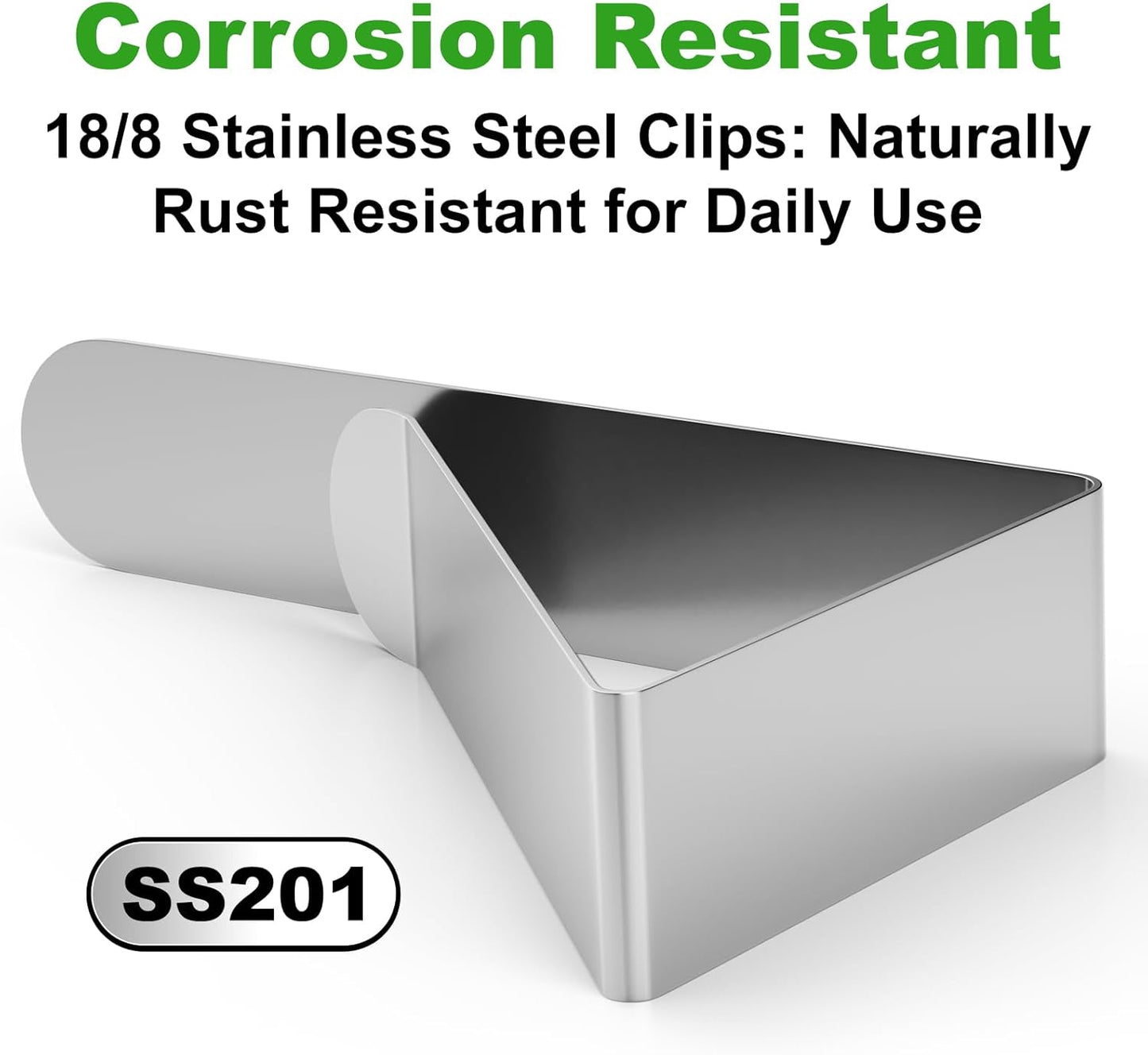 32 Pack Tablecloth Clips Heavy Duty, 2.95"x1.77" Stainless Steel Rust Proof Tablecloth Clips for 2" Thick Tables - Anti-Slip Pads Home Restaurant Picnic