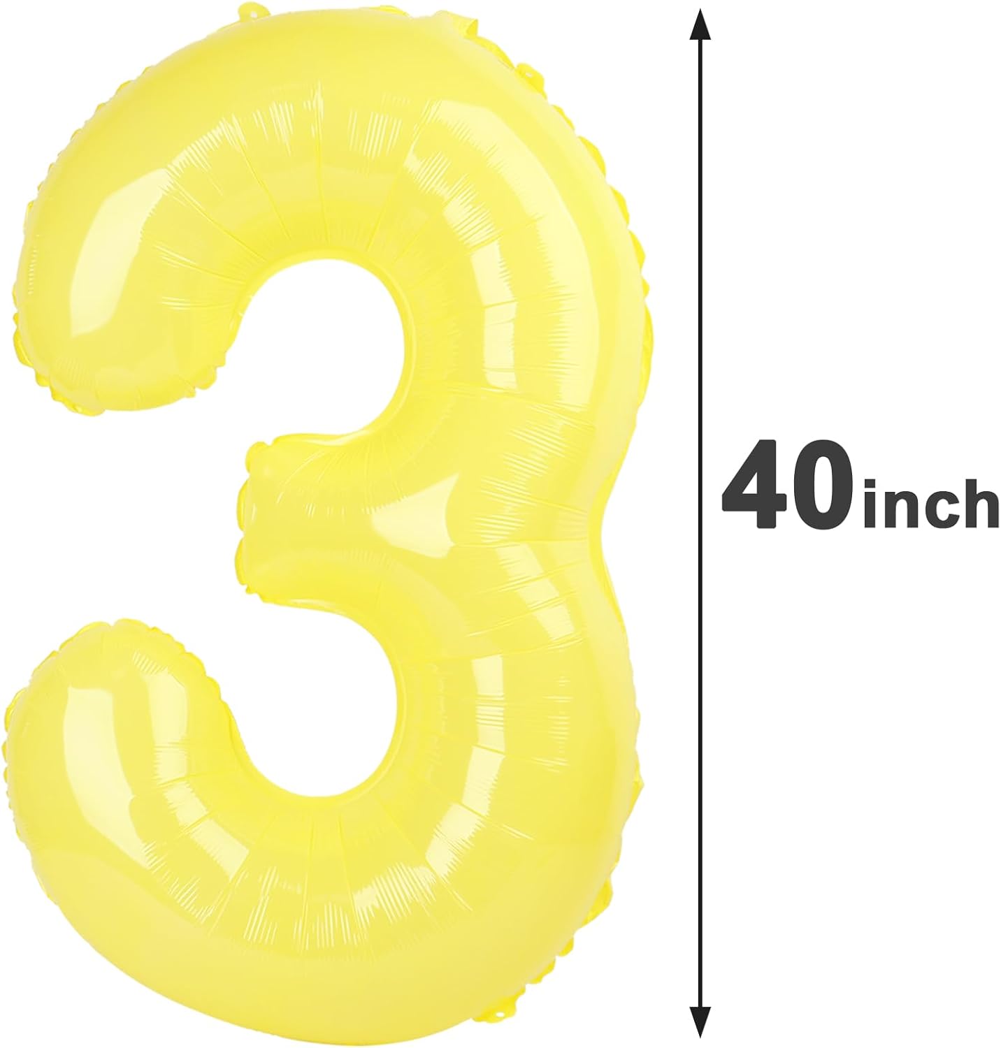 Macaron Yellow Number Balloon 3