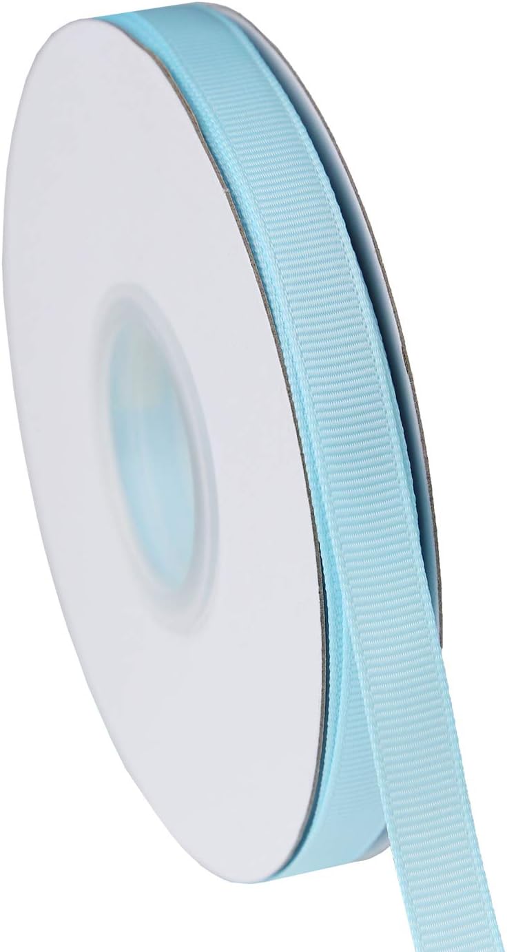 ITIsparkle 3/8" Inch Grosgrain Ribbon 50 Yards-Roll Set for Gift Wrapping Scrap Books Party Favor Hair Braids Baby Shower Decoration Cake Decoration Floral Arrangement Craft Supplies