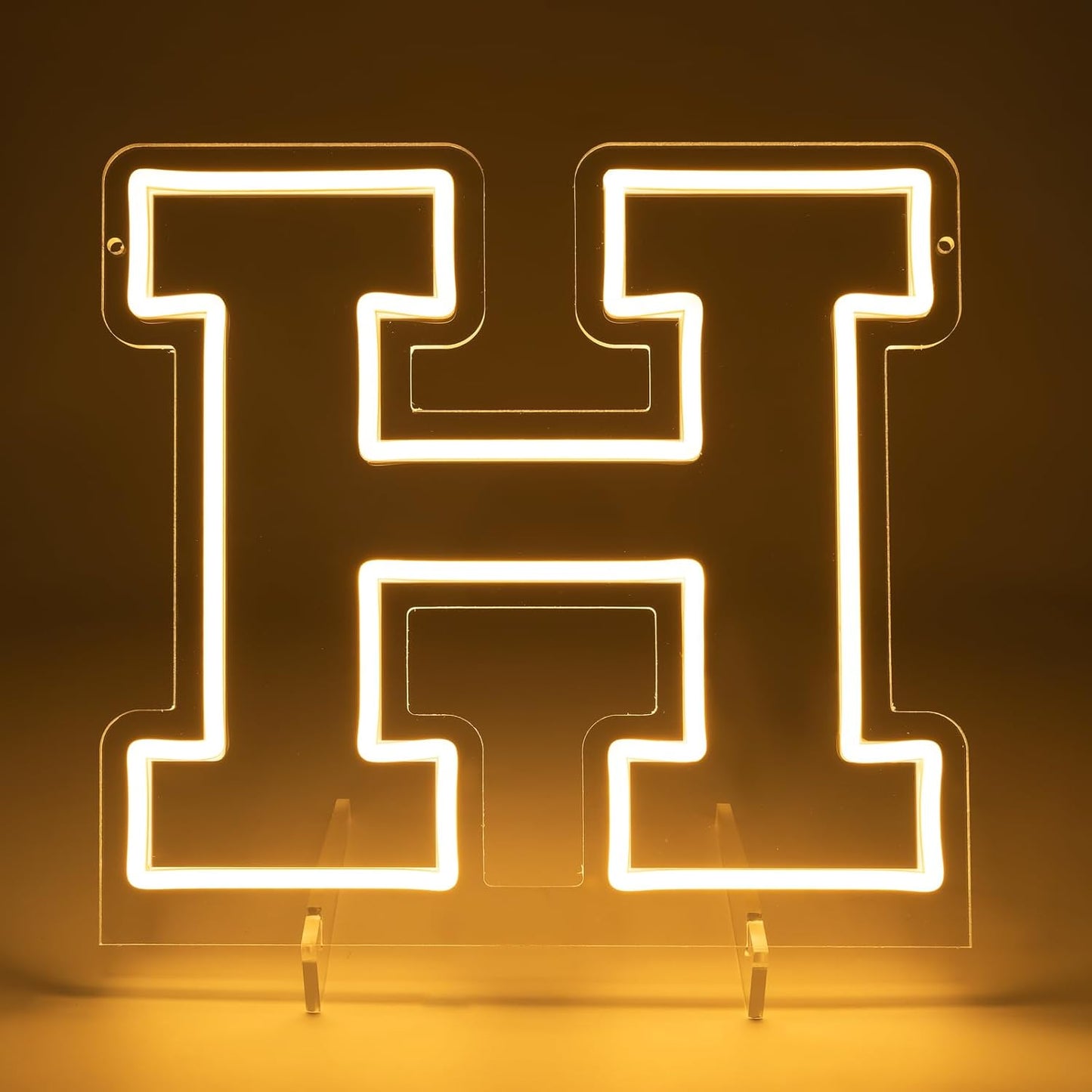 Light Up Letters H, Led Marquee Letter Lights Neon Sign, 13" Height Decorative Lighted Alphabet Number, Battery/USB Powered Led Letters Lights for Wedding, Birthday, Party, Christmas or Home Decor