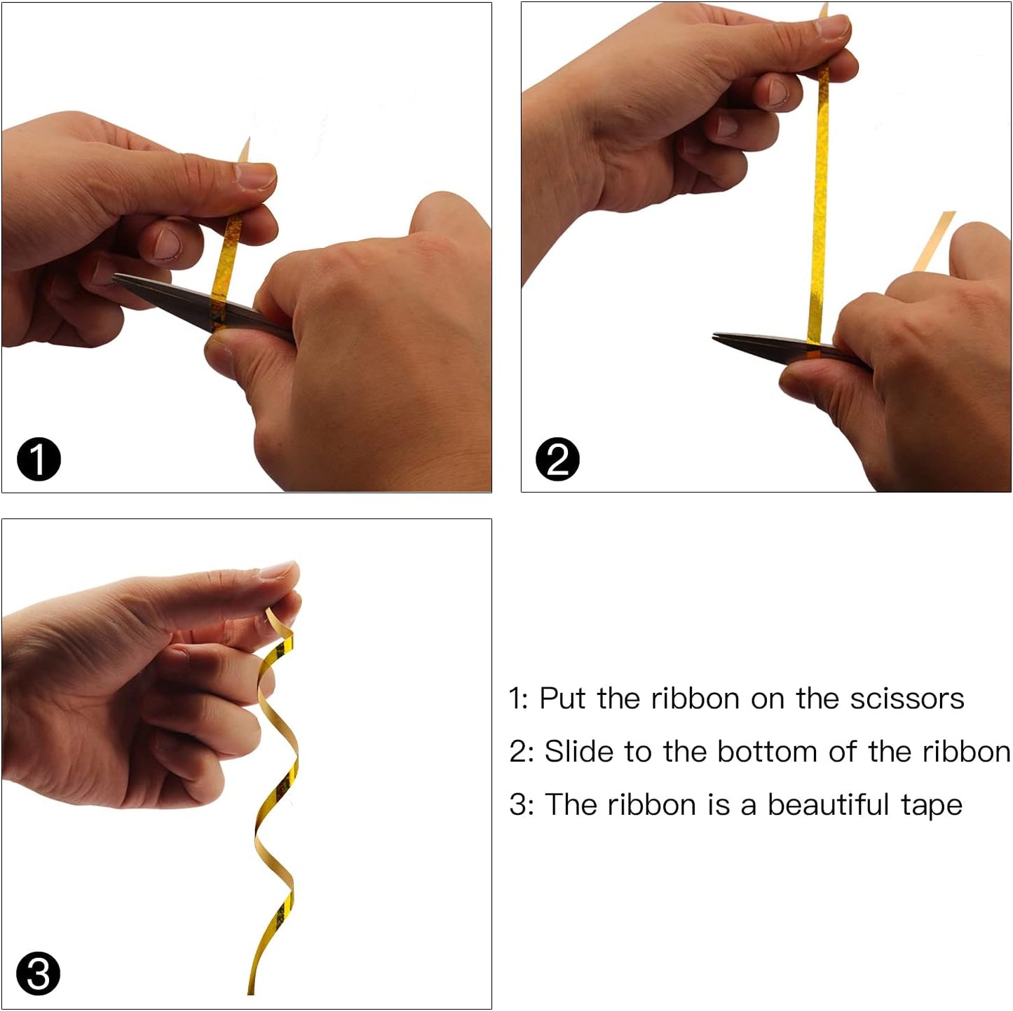 Lainrrew 1000 Yard Metallic Curling Ribbon Balloon String - 4 Pack, Gift Wrap, Christmas, Valentine's Day, Party Decoration