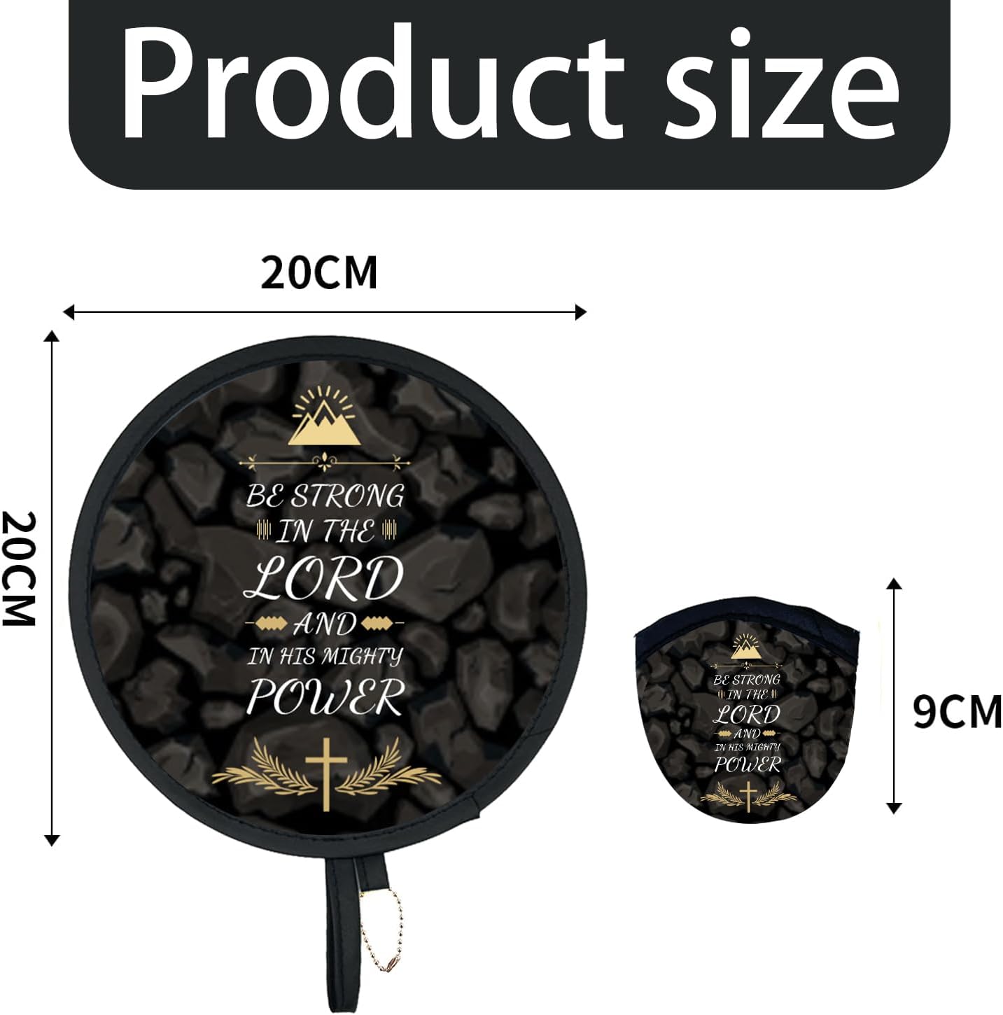 4Pcs Chirstian Round Foldable Hand Fan Japanese Foldable Fan Style Handheld Compact Cooling Fans,Round Folding Fan for Outdoor Games,Xmas Decoration,Festival,Party Favors,Travel,Events