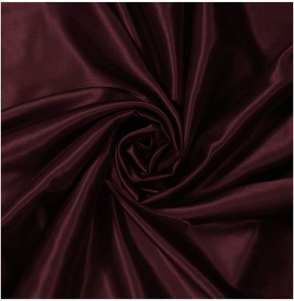MDS Pack of 125 PCS Satin Chair Sashes Charmeuse Sateen Dining Chair Bows Ribbon Ties Back Sash for Wedding Party Birthday Home Hotel Restaurant Banquet Decoration (7 x 108 Inch, Burgundy)