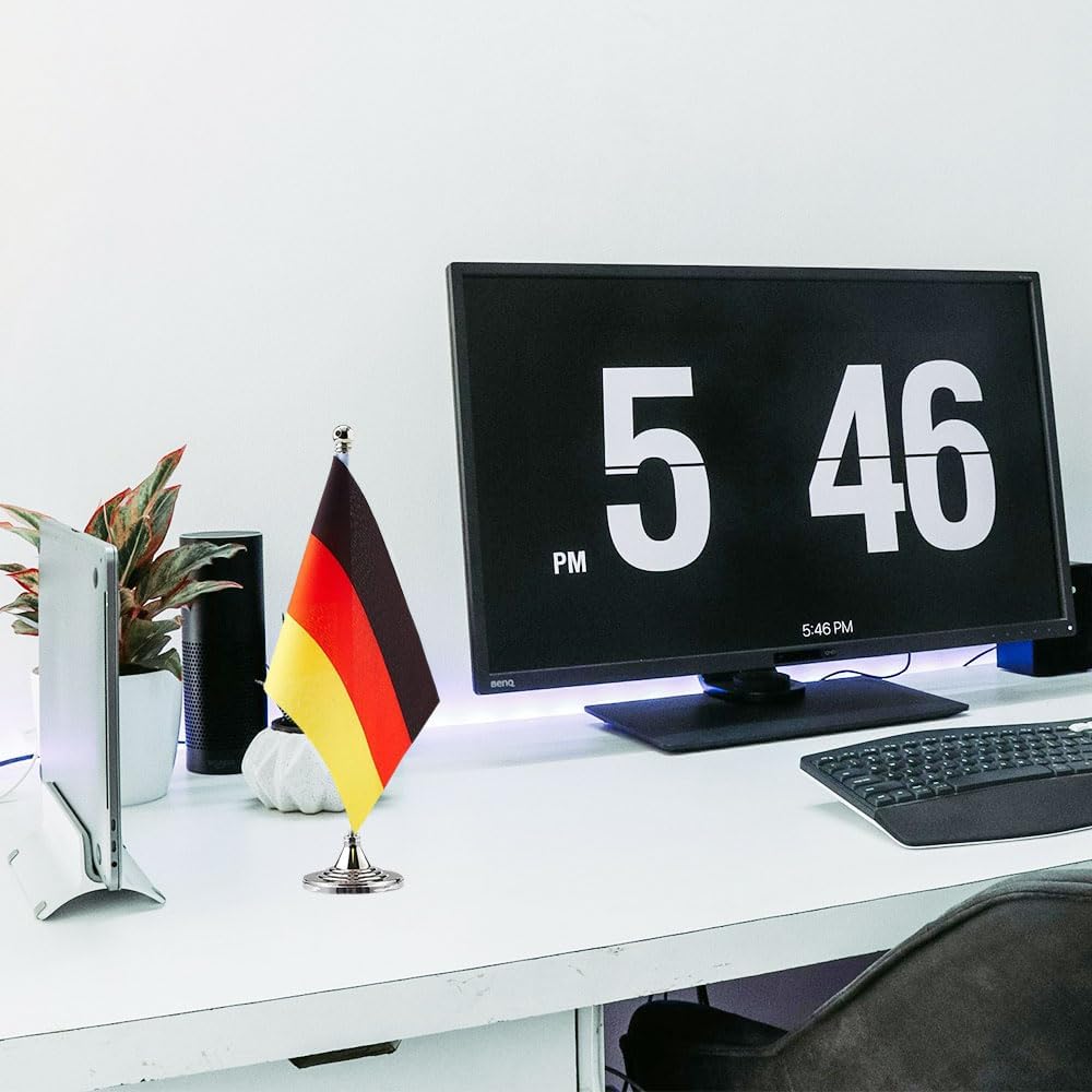 Germany Flag German Flags, Small Mini German Desk Flag, Used for Table Office Classroom Home Patriotic Events Decorations
