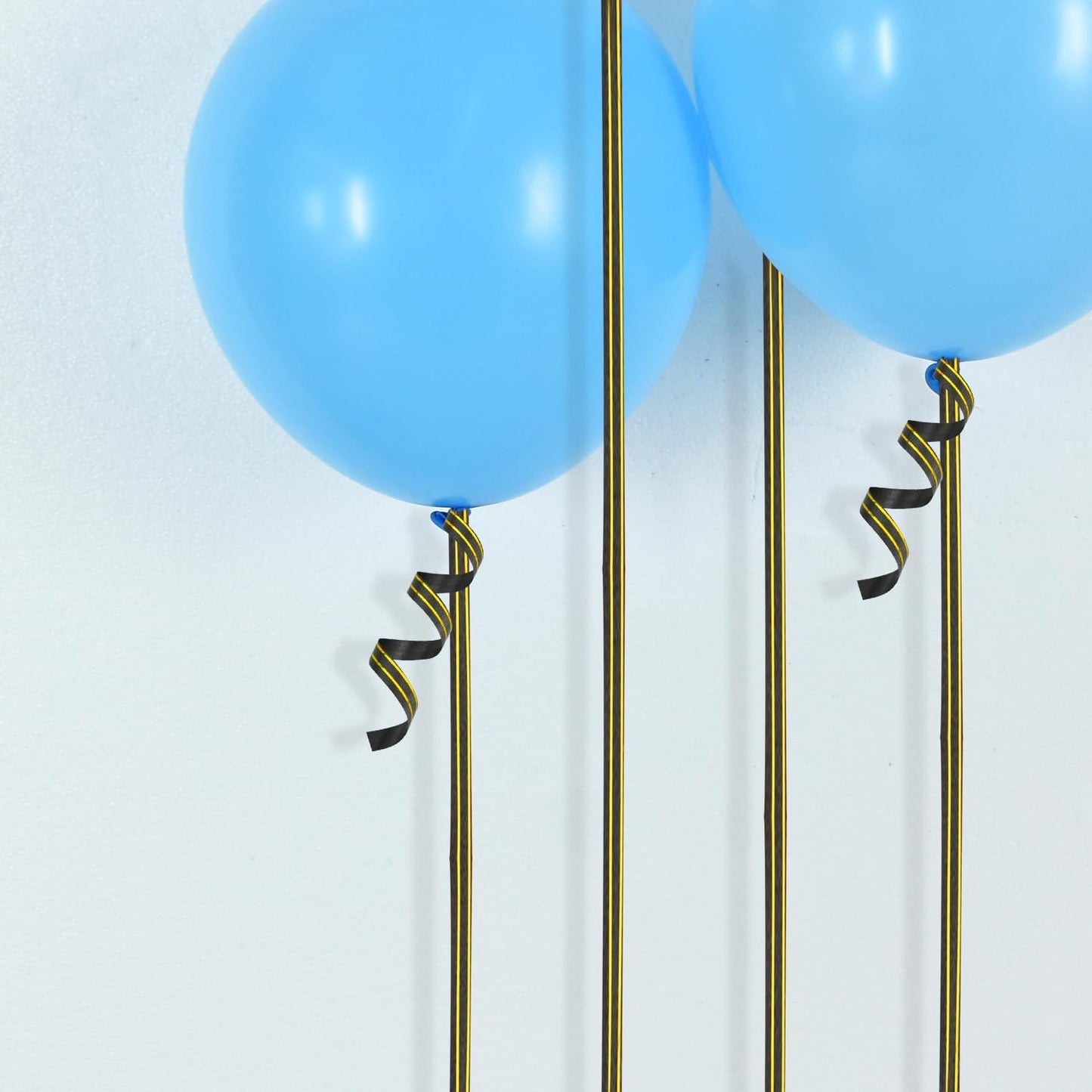 TONIFUL Curling Ribbon-Black Gold Balloon Curling Ribbons-250 Yards Balloon String for DIY Decor,Gift Wrapping,Ribbons and Bows for Christmas New Year Birthday Gifts Halloween Graduation Supplies