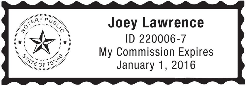 MaxMark Notary Stamp for State of Texas- Self Inking Stamp