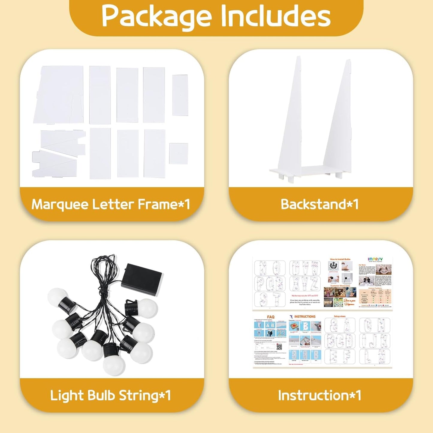 imprsv Marquee Light Up Letters, 3FT Mosaic Letters with Light for Baby Shower Graduation Party Decor, Large U for Engagement Wedding Party Decorations (Need to Assemble)