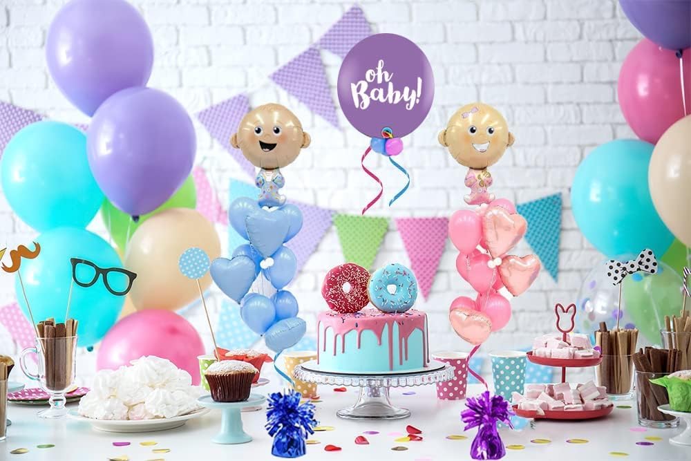 Metallic Balloon Weights, Birthday Party Favors, Novelty and Gag Gifts, 5.5" Inches, 6-Pack (Green)