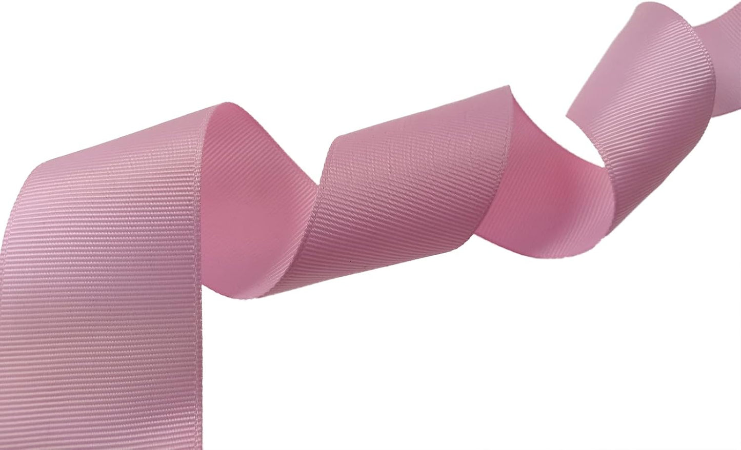 One Roll 50 Yards Soild Pink Grosgrain Ribbon 1 1/2 inch Flower Bouquets Ribbons-1.5 inch Thick Gift Wrapping Ribbon-DIY Crafts Bow Hair Headband Accessories Ribbons #123(38mm)