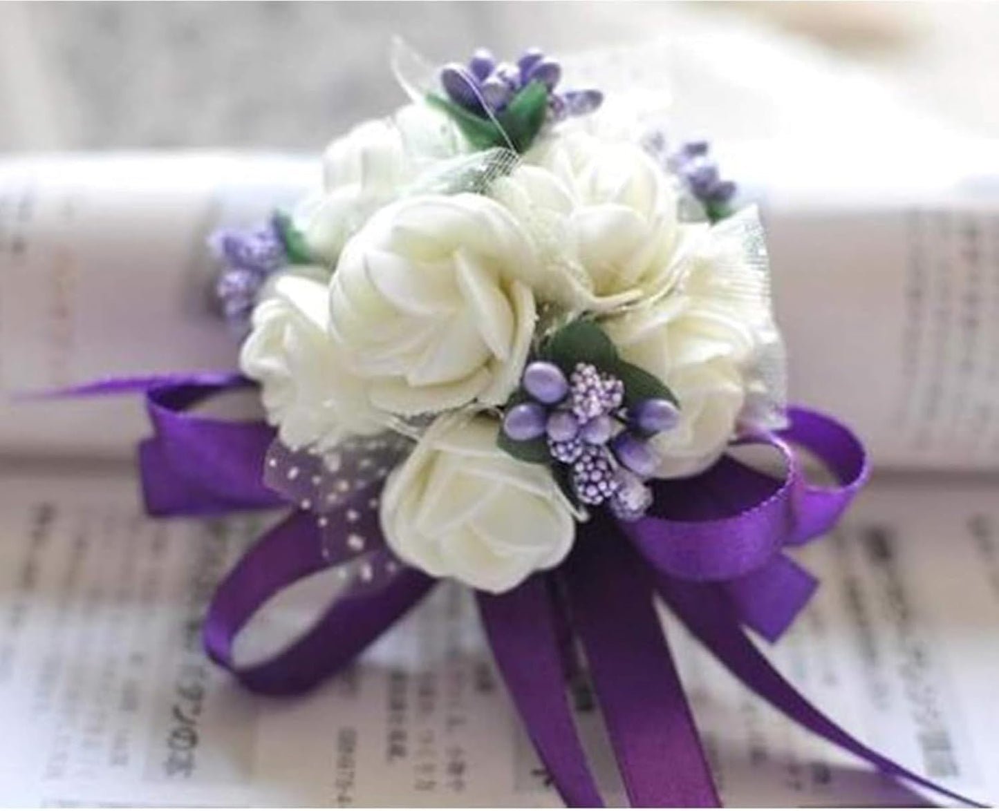 5/8 Inch Regal Purple Satin Ribbon 50 Yards Solid Fabric Ribbons for Gift Wrapping, Crafts and DIY Projects, Bows Making, Wedding, Party, Holiday Decor