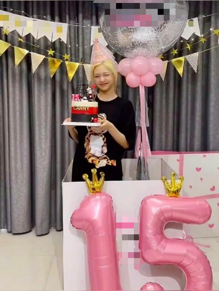 40 Inch Pink Crown Large Number 4 Balloons, Giant Foil Number Four 14 24 34 40 44 Balloons, Pink Crown Mylar Big Balloon for Anniversary Graduation Decorations