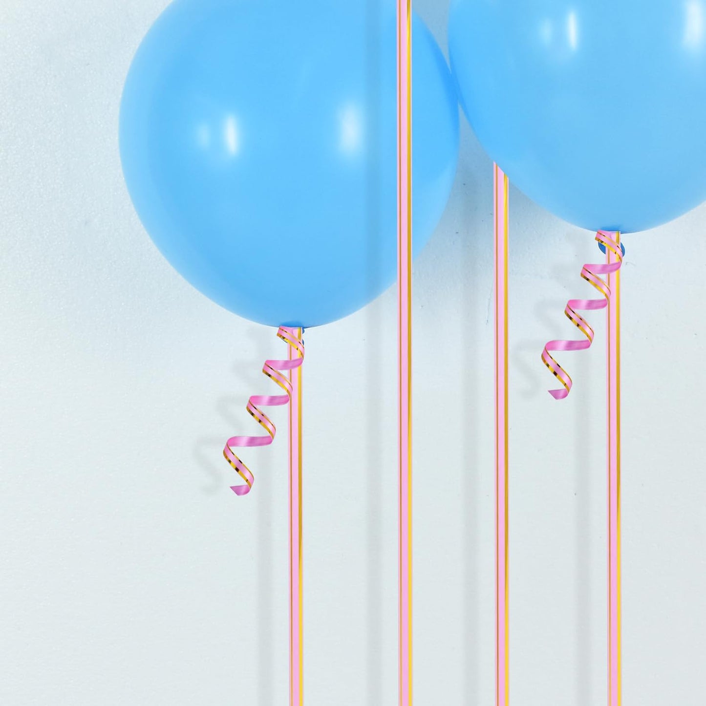 TONIFUL Curling Ribbon-Pink Gold Balloon Curling Ribbons-250 Yards Balloon String for DIY Decor,Gift Wrapping,Ribbons and Bows for Christmas New Year Birthday Gifts Graduation Supplies