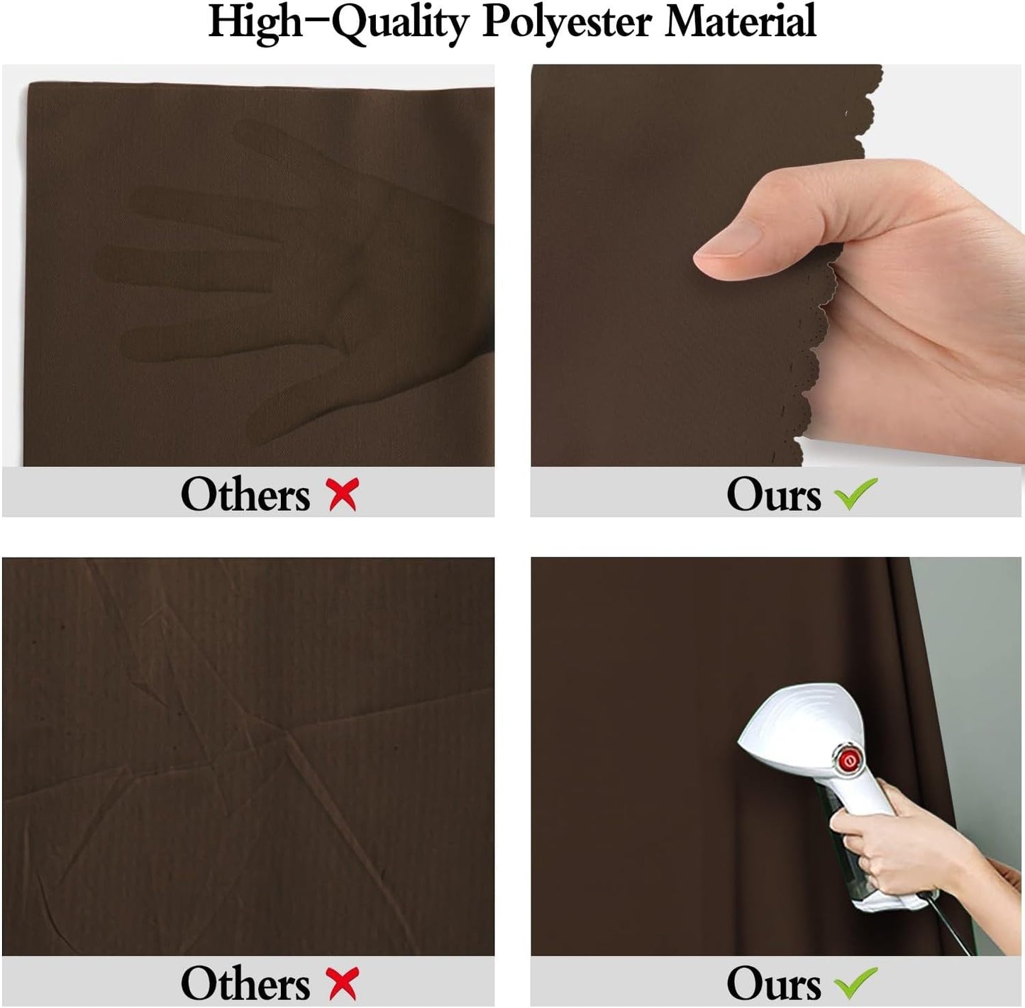 10x10FT Brown Screen Background for Photography,High Density, Wrinkle Resistant, Photo Video Studio Banner