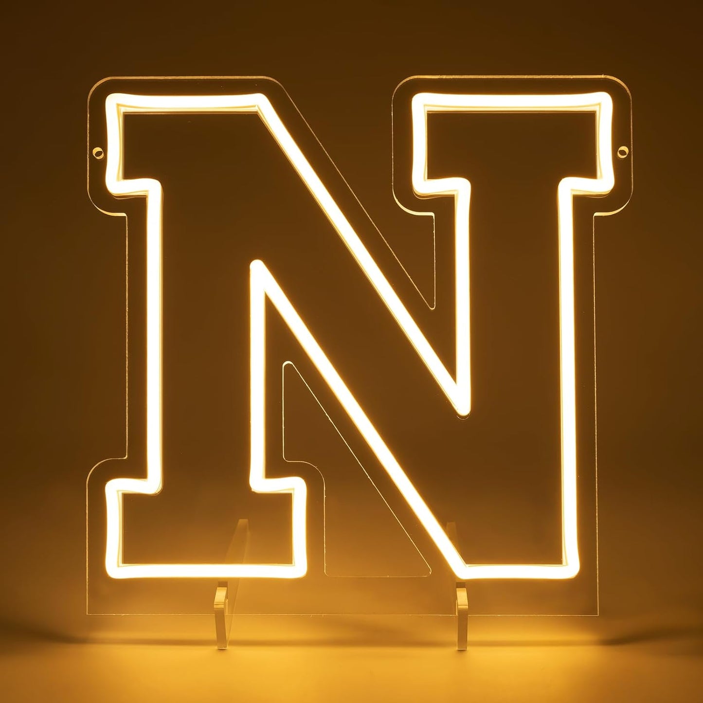 Light Up Letters N, Led Marquee Letter Lights Neon Sign, 13.2" Height Decorative Lighted Alphabet Number, Battery/USB Powered Led Letters Lights for Wedding, Birthday, Party, Christmas or Home Decor