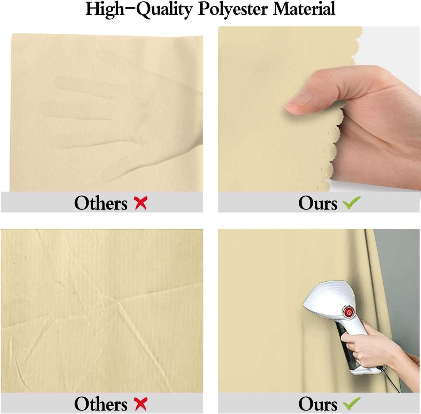 Tan Portrait Backdrop 8x10ft Zoom Meeting Photo Studio Shooting Props