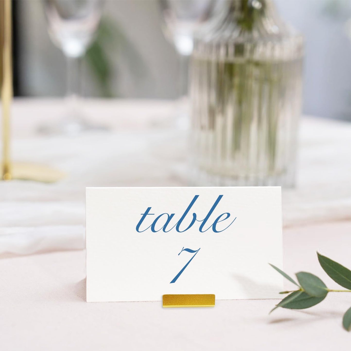 Tinsow 16 Elegant Gold Table Number Holders, Perfect Metal Place Card Stands and Picture Frame Display for Wedding Reception, Anniversary, Birthday Party Decorations