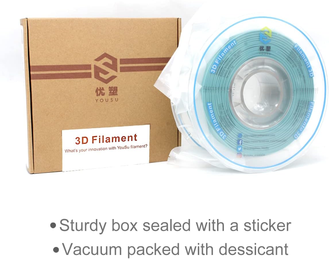 YOUSU 1.75 mm PLA 3D Printer Filament Color Change by Temperature PLA Filament Blue Green to Yellow Green PLA 1kg 3D Printing Filament for 3D Printer & 3D Pen.