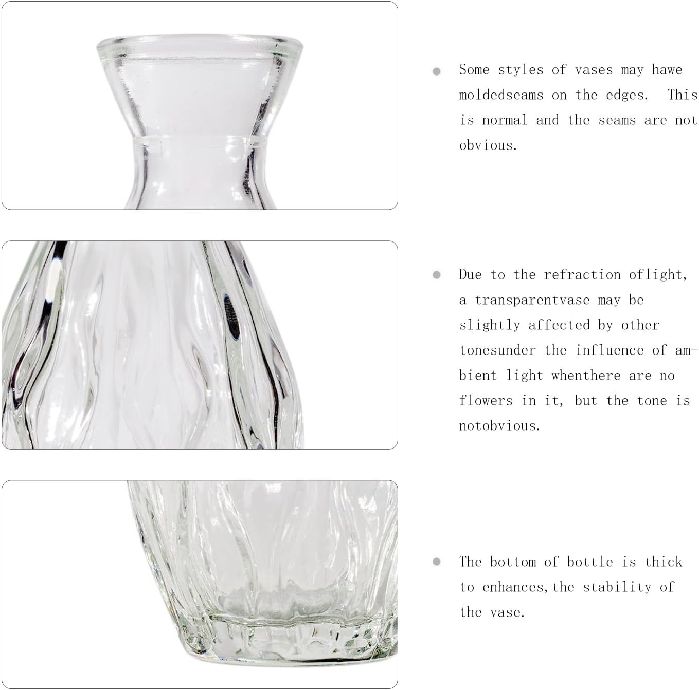 72 Pcs Bud Vase Set, Vases for Centerpieces, Cute Glass Bud Vases in Bulk, Small Vases for Flowers, Clear Vase Set for Wedding Decorations, Home Table Flower Décor