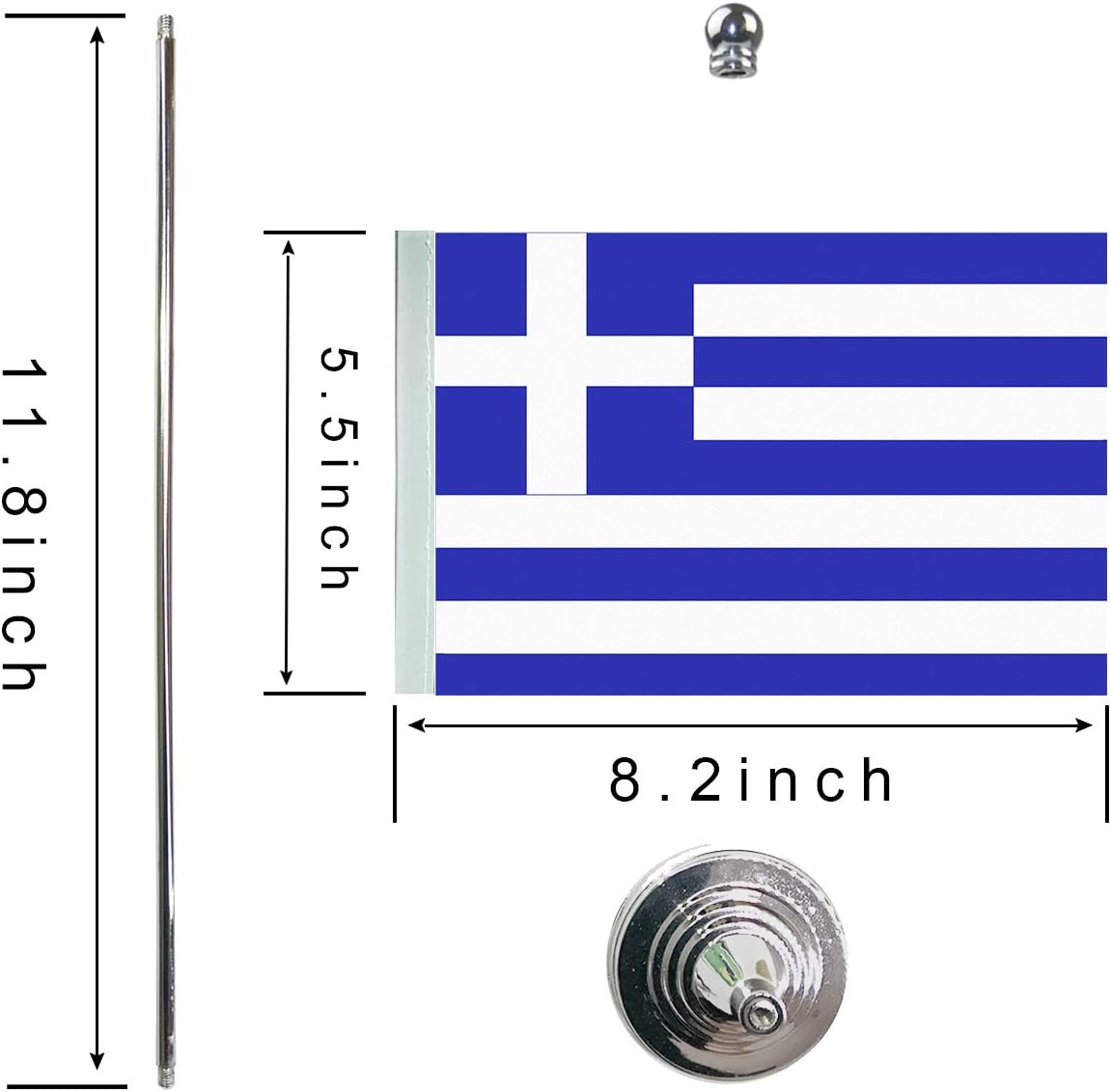 Greece Greek Flag Table Desk Flags,Office Flag,International World Country Flags Banners,Festival Events Celebration,Office Desk Home Decoration