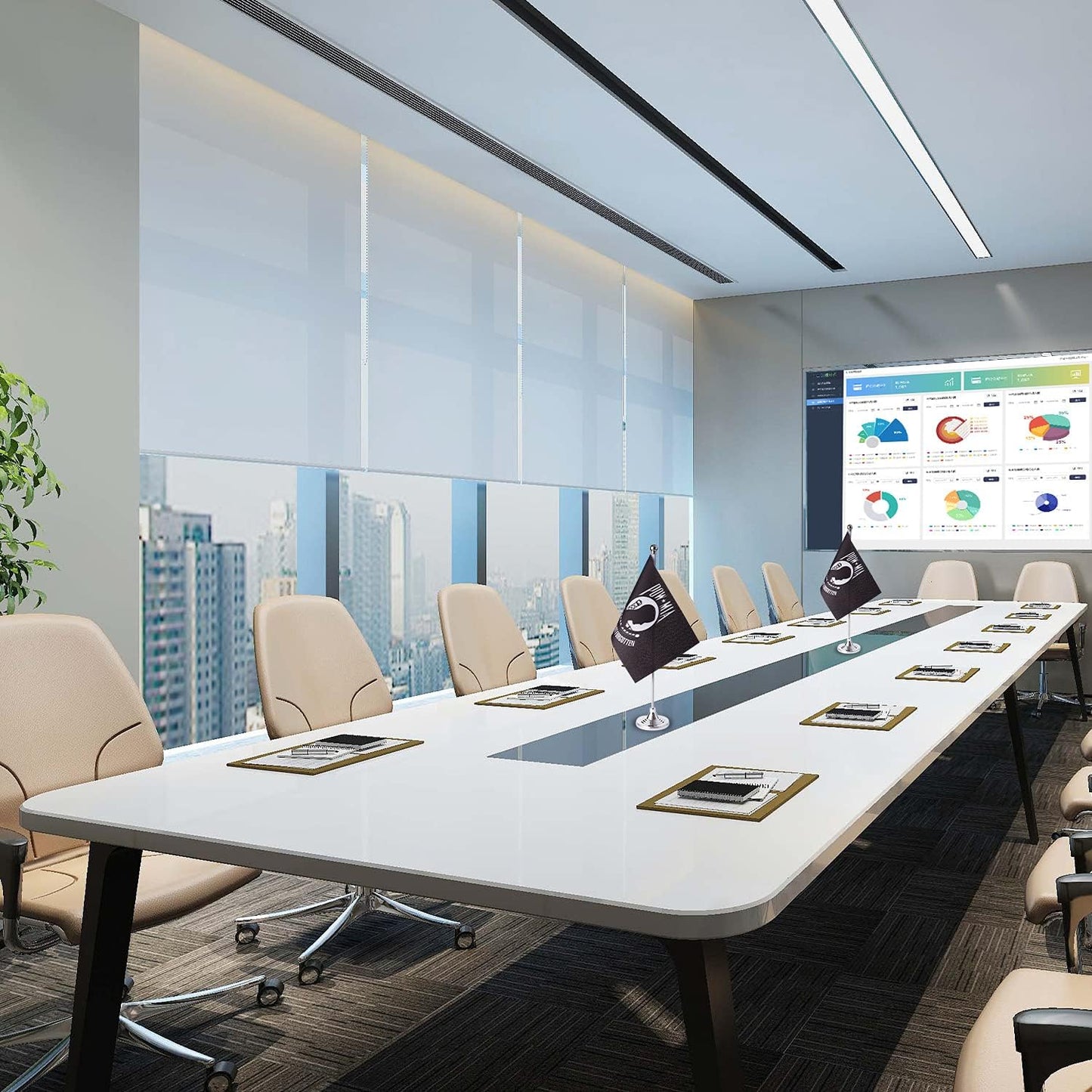 ZXvZYT 2 Pack American US POW MIA flag USA POW MIA table flag,Small Mini United States Military Desk Flags With Stand Base,for Army Party Events Celebration Decorations Supplies