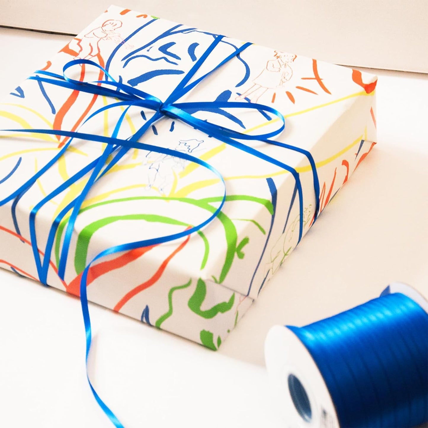 1/4 Inch Royal Blue Satin Ribbon 230 Yards Bulk Fabric Ribbons for Gift Wrapping, Scrapbooking, Crafts and DIY Projects, Wedding, Event Decor