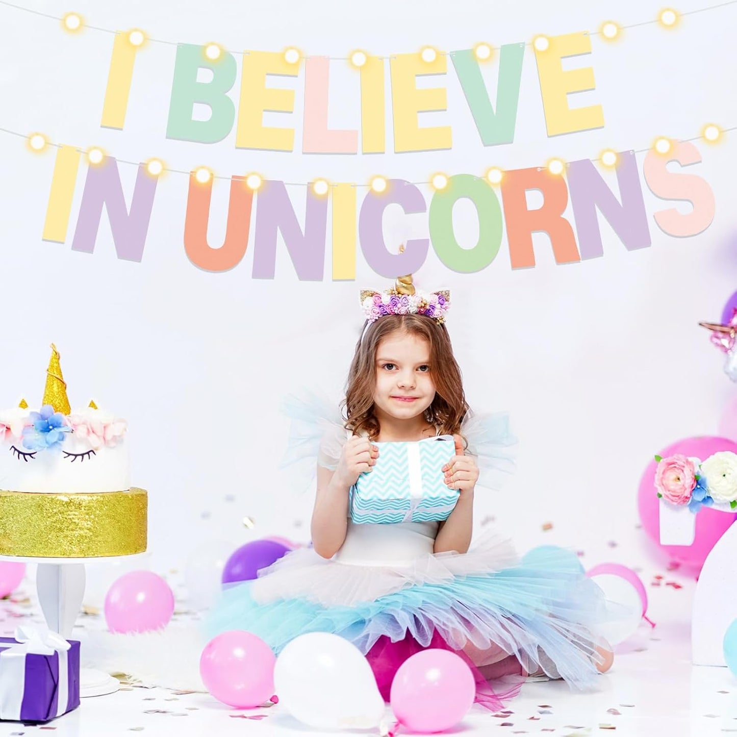 TaoBary 112 Pcs DIY Letter Kit Glitter Customizable Banner Letters Include 107 Letters and Numbers 3 Rope and 2 Needles for Birthday Halloween Christmas Wedding Valentine Party Decor(Macaron Color)