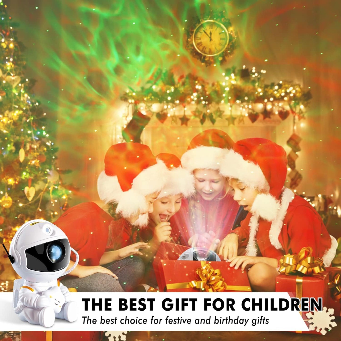 Galaxy Light Projector for Kids and Adults - Astronaut Night Light for Bedrooms and Playrooms - Star Ceiling Decoration