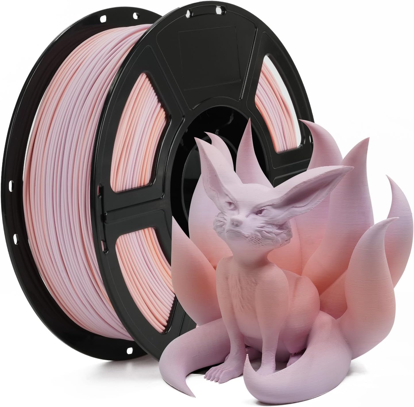 FLASHFORGE Rapid PLA Matte Gradient Filament 1.75mm Pink & Purple, Transform Colors Smoothly & Fast, High Flow Speedy 3D Printer Filament, Easy to Remove Support & Non-Glossy Appearance (Dawn Shell)