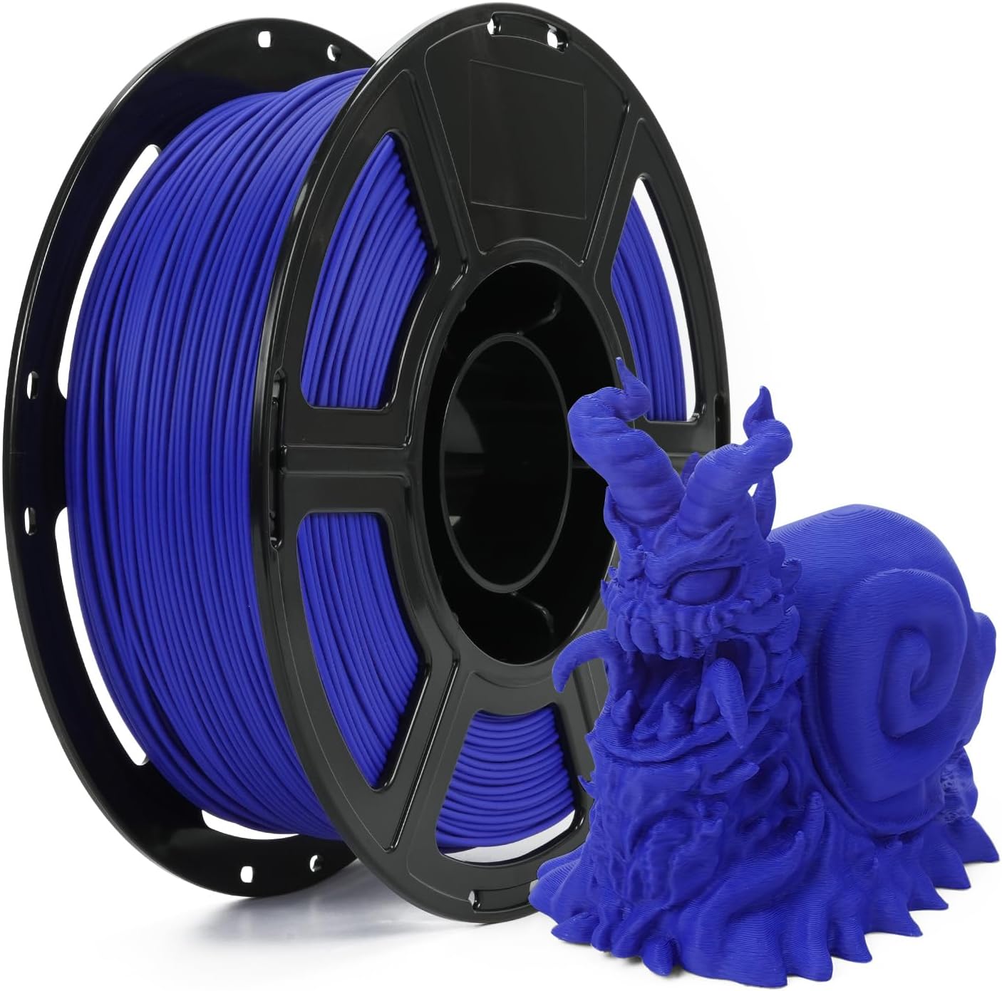 FLASHFORGE Rapid PLA Matte Filament 1.75mm, High Flow Speedy 3D Printer Filament, Max 500m/s High Speed Printing, Easy to Remove Support & Non-Glossy Appearance (Blue)