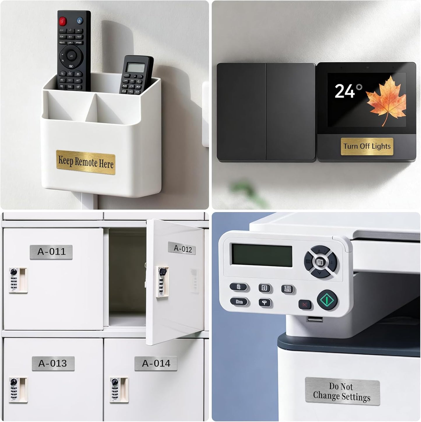 Metal Custom Name Tags β Personalized Engraved Name Badges with Pin, Magnetic or Adhesive Backing, 1Γ3 Inch ID Badge(Gold)